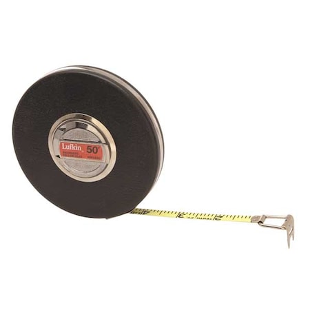 50 Ft Engineer's Tape Measure, 3/8 In Blade