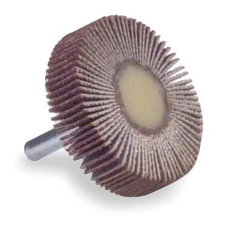 Flap Wheel,AO,2x1x1/4 In Shank,120G