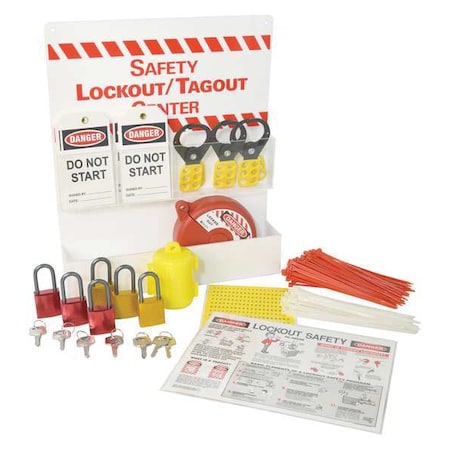 Lockout Station,Valve Lockout,6 Padlocks