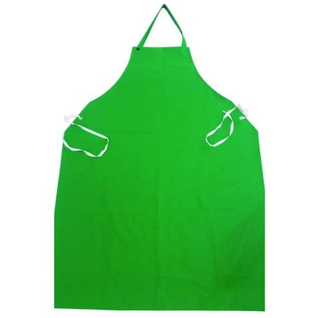 Bib Apron,Green,45 In. L