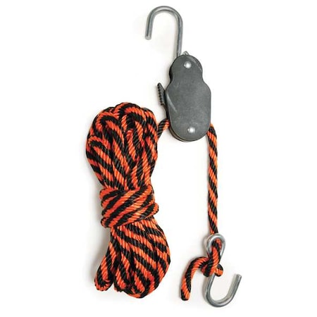 Rope Strap,Hook,16 Ft.L,Polyester