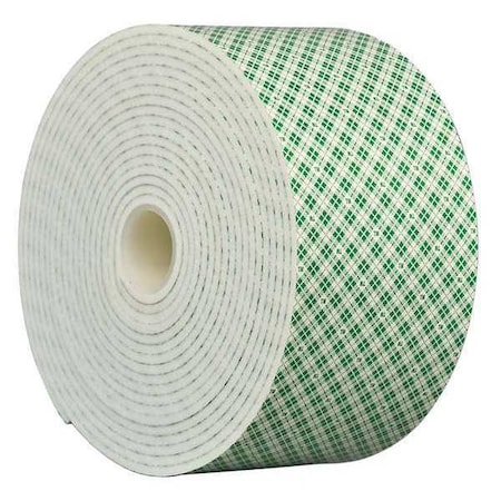 3M 4008 Double Coated Foam Tape 2 X 5yd, White, 1/8 Thick