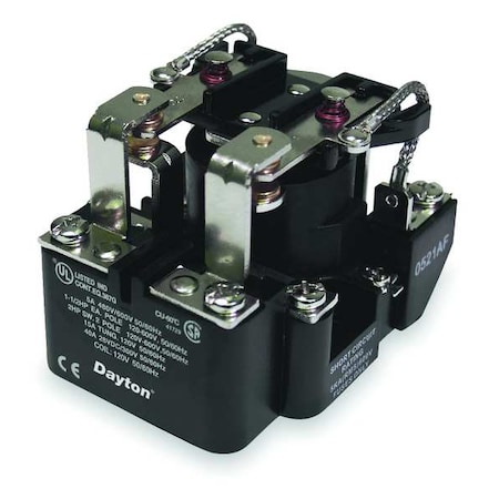 Open Power Relay, Surface Mounted, DPDT, 12V DC, 8 Pins, 2 Poles