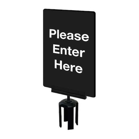 Acrylic Sign,Black,Please Enter Here