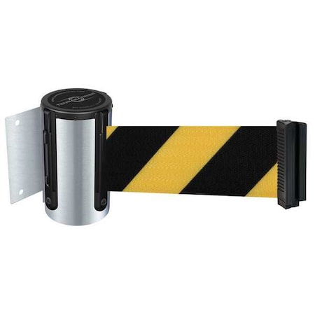 Belt Barrier, Chrome,Belt Yellow/Black