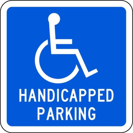 Handicap Parking Sign,12X12,HIP