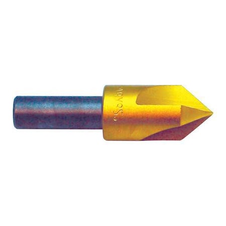 Countersink,3 FL,82 Deg,3/8,Cobalt,TiN