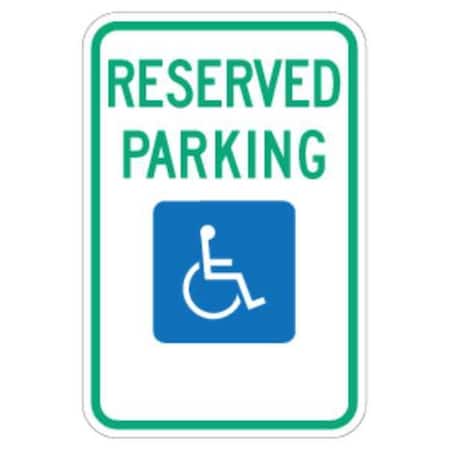 Reserved Parking Parking Sign,18 X 12, FD01S