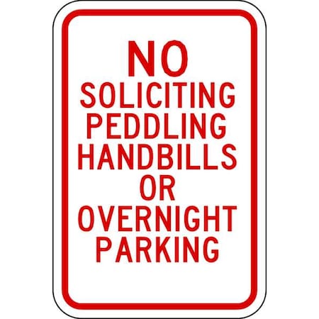 Parking Sign, 18 In Height, 12 In Width, Aluminum, Vertical Rectangle, English