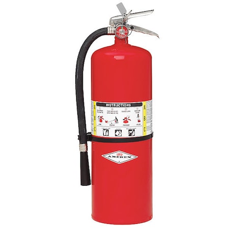 Fire Extinguisher, 10A:120B:C, Dry Chemical, 20 Lb