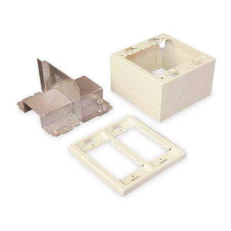 Divided Device Box,Ivory,Steel,Boxes