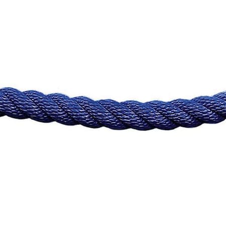 Barrier Rope,1-1/2 In X 6 Ft,Blue