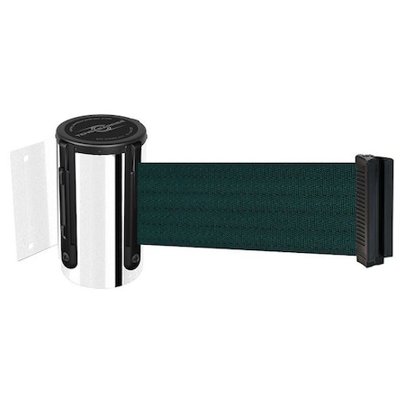 Belt Barrier, Chrome,Belt Color Green