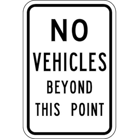 Traffic Sign, 18 In H, 12 In W, Aluminum, Rectangle, English, 2303