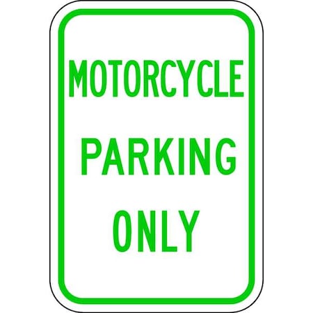 Motorcycle Parking Sign,18 X 12, RP-030-12HA