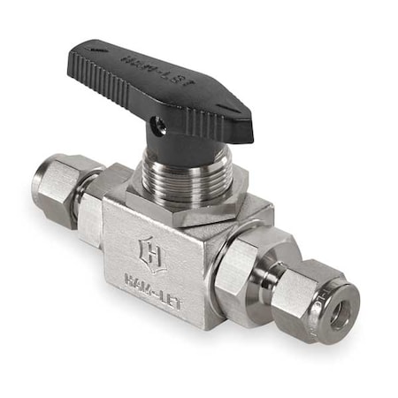 1/4 Compr Stainless Steel Ball Valve Inline