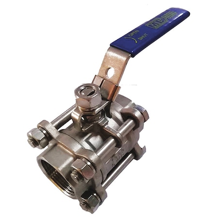 3 FNPT Stainless Steel Ball Valve Inline