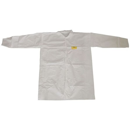 Disposable Lab Coat,White,2XL,PK30