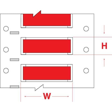 Write On Red Wire Marker Sleeves, PermaSleeve(R) Polyolefin, 3PS-094-2-RD-S