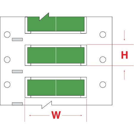 Write On Green Wire Marker Sleeves, PermaSleeve(R) Polyolefin, PS-187-150-GR-S-2