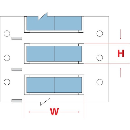 Write On Blue Wire Marker Sleeves, PermaSleeve(R) Polyolefin, PS-1500-2-BL-S-2