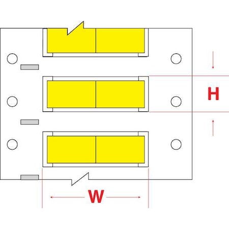 Write On Yellow Wire Marker Sleeves, PermaSleeve(R) Polyolefin, PS-750-2-YL-SC-2