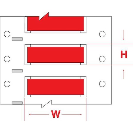 Write On Red Wire Marker Sleeves, PermaSleeve(R) Polyolefin, PS-125-150-RD-S