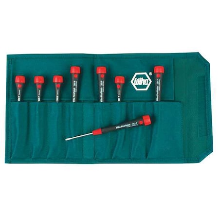 Precision Screwdriver Set,Sl/Ph,8 Pcs