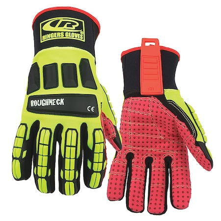 Glove,Impact Resistant,2XL,Hi-Vis,Pr