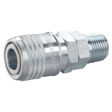 Coupler Body,(M)NPT,1/4,Steel