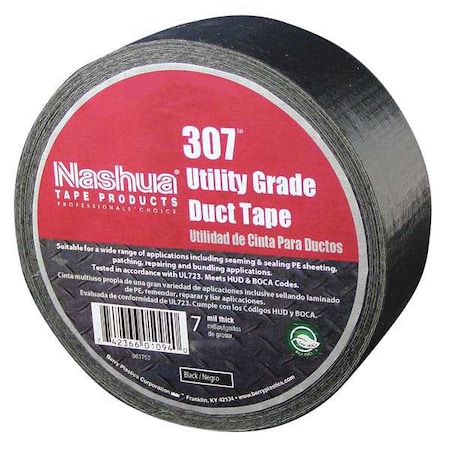 Duct Tape,48mm X 55m,7 Mil,Black