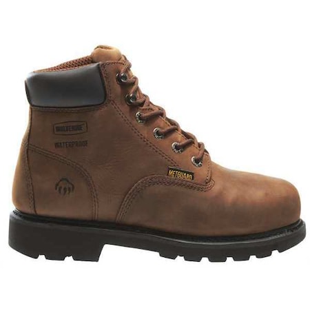 Size 6 Men's 6 In Work Boot Steel Work Boot, Brown