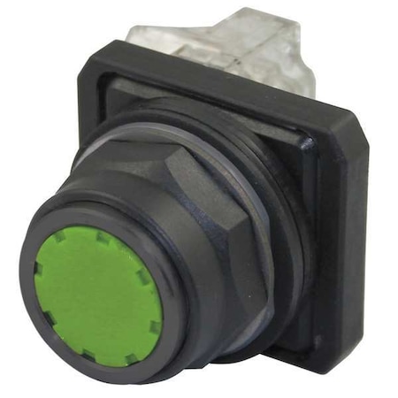 Non-Illuminated Push Button, 30 Mm, 1NO/1NC, Green