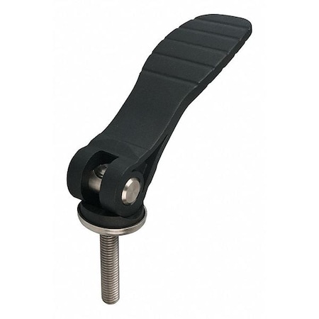 Cam Lever Adjustable, Black Plastic, Steel Components, Size: 1 M06X20, A=71,5, B=22