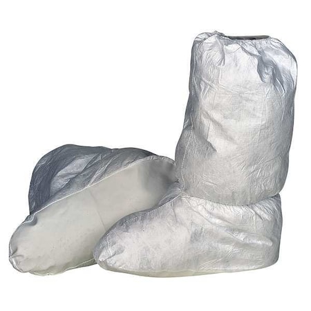 Tyvek Isoclean Boot Covers,Clean/Sterile,White,L,PK100