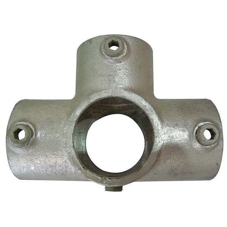 Structural Pipe Fitting, Three-Socket Cross, Cast Iron, 1.5 In Pipe Size, 50000 Lb Tensile Strength