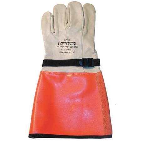 Elec. Glove Protector,9,White/Orange,PR