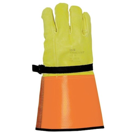 Elec.Glove Protector,9-1/2,Ylw/Orange,PR