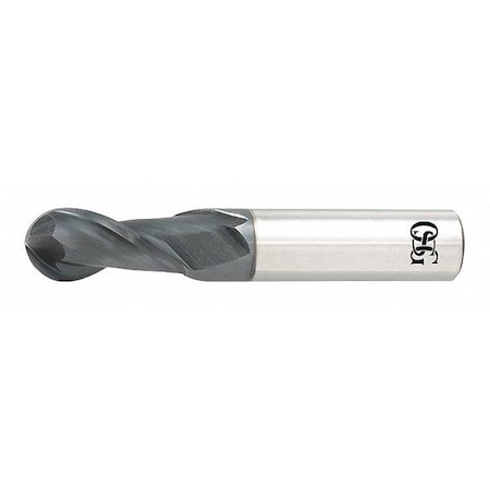 Carbide End Mill, 8.0mm D,21mm Cut