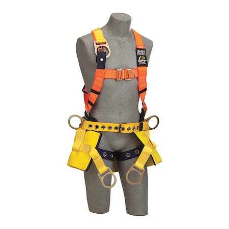 Full Body Harness, Vest Style, S, Polyester