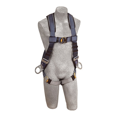 Full Body Harness, Vest Style, XS, Polyester, Blue