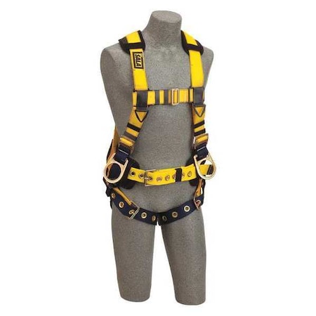 Full Body Harness, Vest Style, XL, Polyester