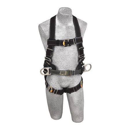 Arc Flash Full Body Harness, Vest Style, 2XL, Nomex(R)/Kevlar(R)