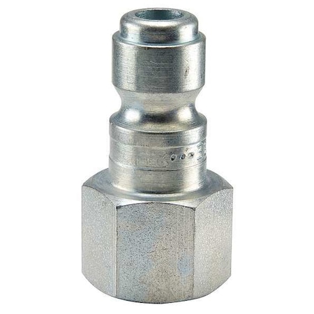 Coupler Plug,Steel,FNPT,1/4 In. Pipe