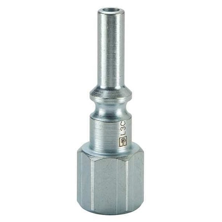 Coupler Plug,Steel,FNPT,1/4 In. Pipe