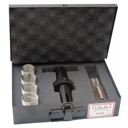 Free-Running Helical Insert Repair Kit, Helical Inserts, M36-4.00, Plain Stainless Steel, 6 Inserts