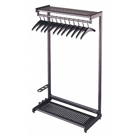 Garment Rack,Black,48 In