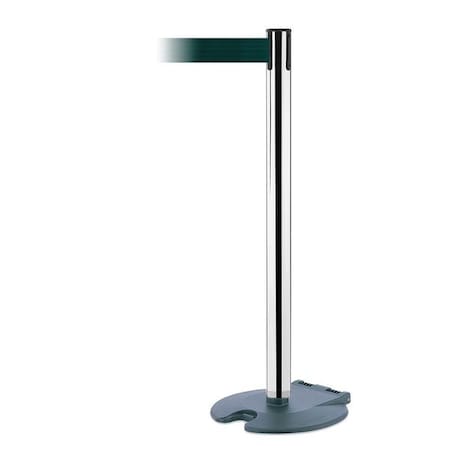 Barrier Post W/ Belt,Wheeled,7-1/2 Ft. L