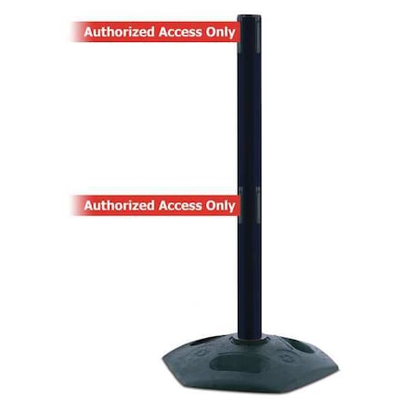 Barrier Post With Belt,Heavy Duty Rubber