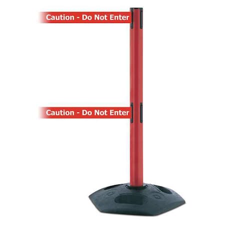 Barrier Post With Belt,Heavy Duty Rubber